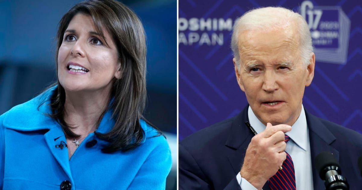 Former UN ambassador Nikki Haley wrote an opinion piece regarding President Joe Biden's failure to address Israel's wartime woes (Getty Images)