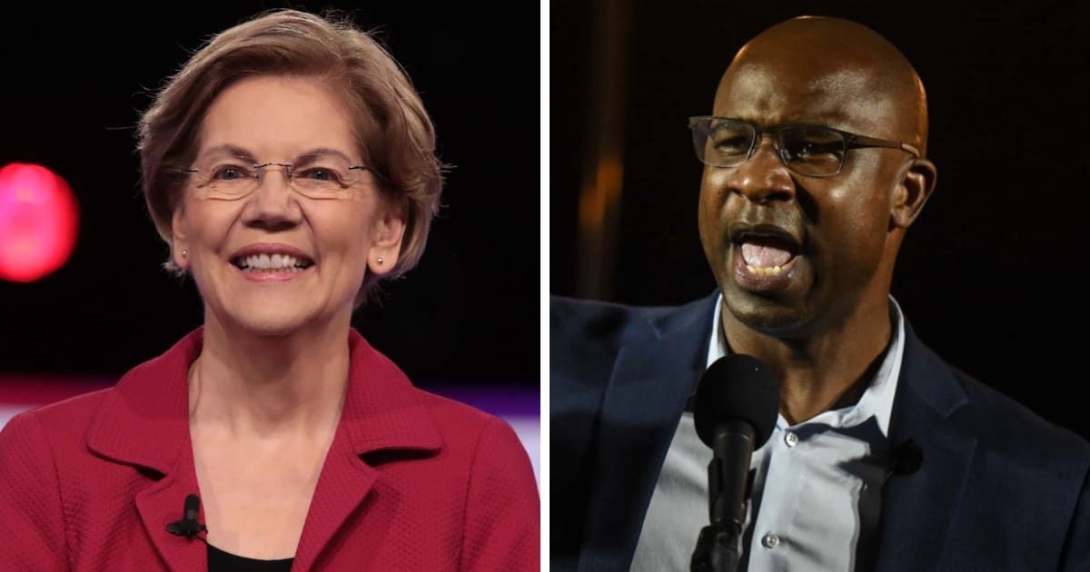 Elizabeth Warren has been a steadfast supporter of Jamaal Bowman since his initial campaign in 2020 (Getty Images)
