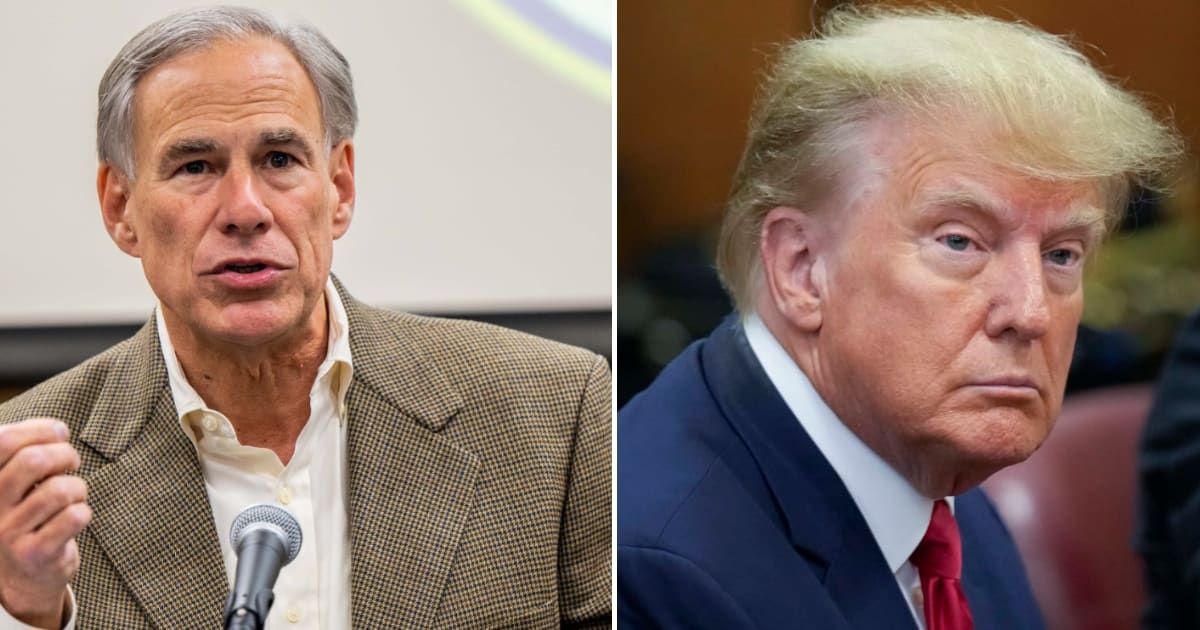 Texas Governor Greg Abbott denounced former President Trump's hush money trial verdict (Getty Images)