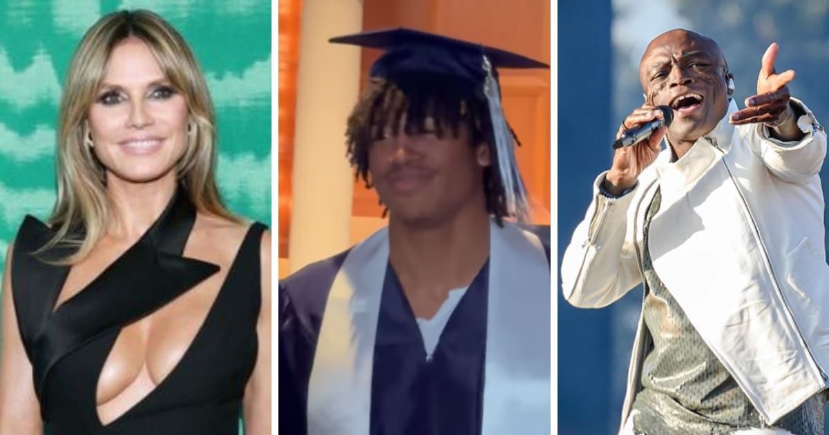Heidi Klum and Seal appeared in good spirits and posed for pictures together at their son Henry's graduation ceremony
(Getty Images, @heidiklum, @seal/Instagram)