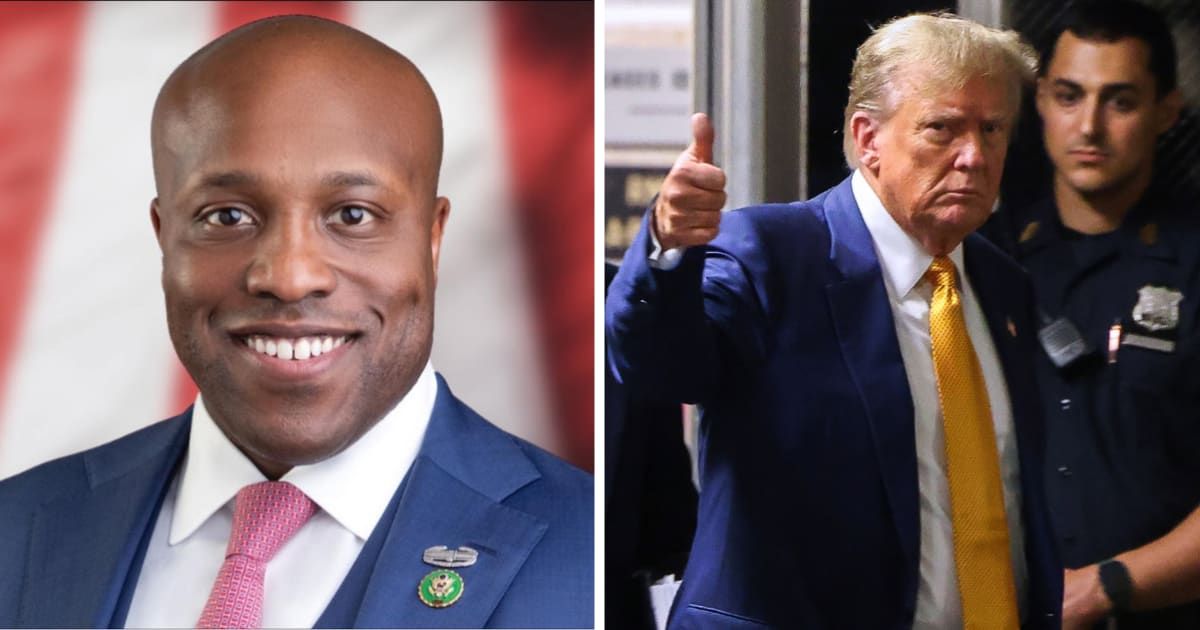 Wesley Hunt praised Donald Trump alone for the huge support the GOP received from the African American community before the 2024 presidential election (Getty Images)