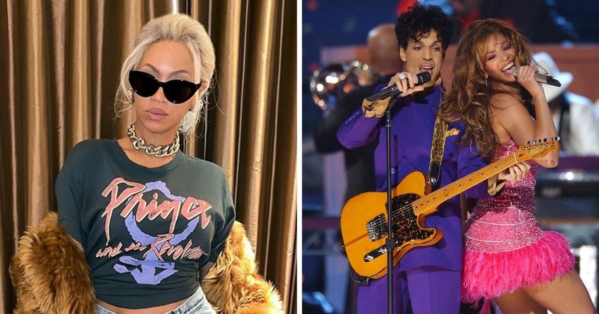 Beyonce pays homage to Prince on his 66th birthday wearing T-shirt honoring late music legend