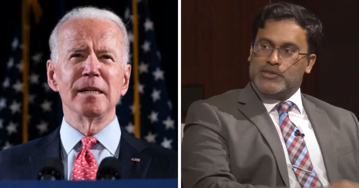 Pranay Vaddi, who works in the Joe Biden White House, emphasized the necessity for the US to be prepared for an increase in its nuclear arsenal (Getty Images and Center for Strategic and International Studies/YouTube)