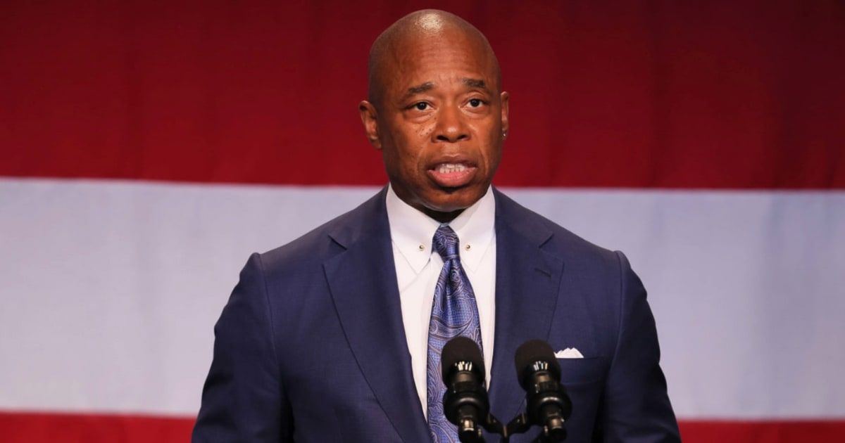 NYC Mayor Eric Adams denied knowing anything about the grand jury probe at an East Harlem festival (Getty Images)