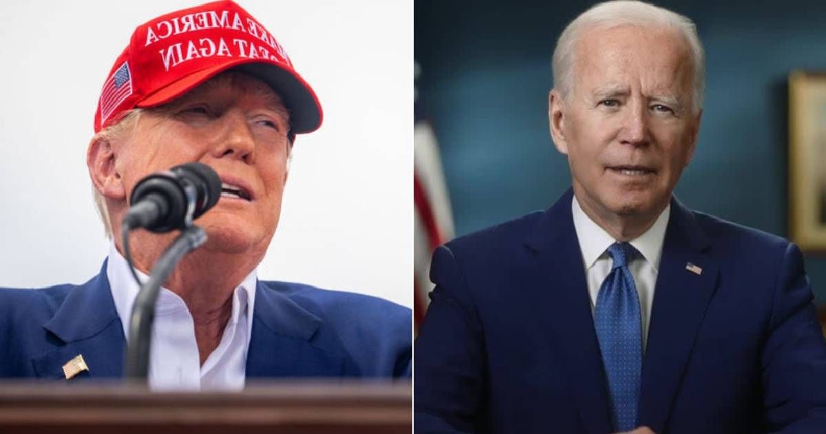 Donald Trump recently criticized President Joe Biden's border policies (Getty Images)