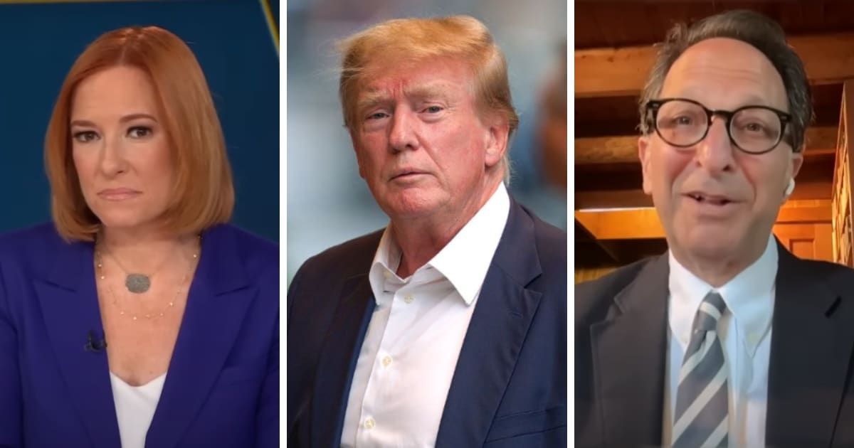 Jen Psaki and Andrew Weissmann talk about Donald Trump's upcoming probation interview on 'Inside with Jen Psaki' (Screengrab/MSNBC, Getty Images)