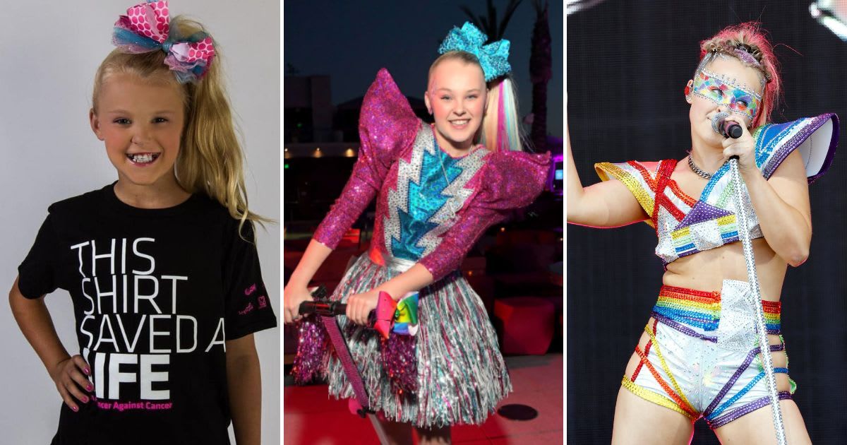 JoJo Siwa’s shocking transformation over the years (JoJo Siwa/Facebook, Getty Images, Frazer Harrison/Getty Images)