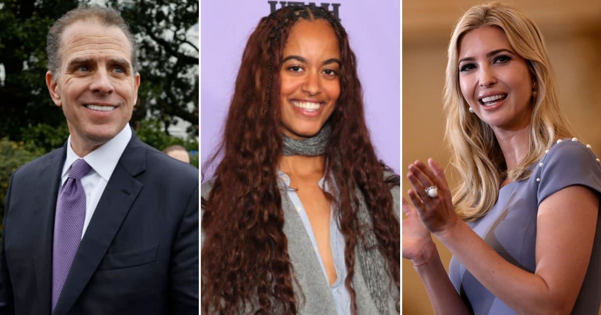 Pictured (L-R): Hunter Biden, Malia Obama, Ivanka Trump (Getty Images)