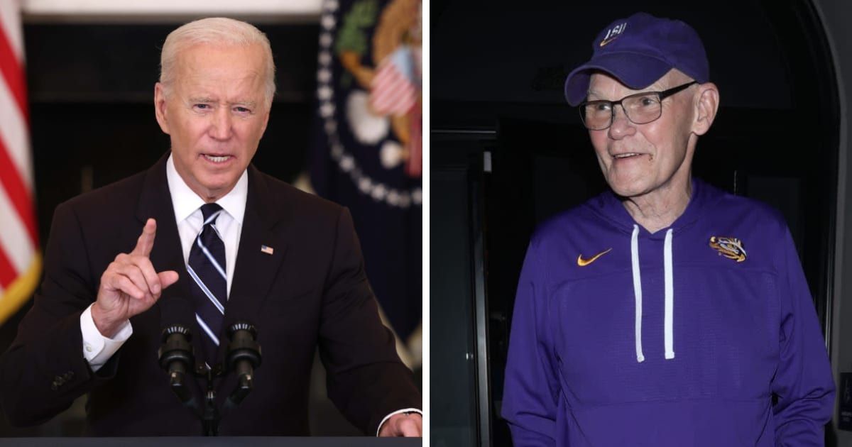 President Joe Biden's decision for a re-election bid received criticism from top Democratic consultant James Carville (Getty Images, jfizzy/Star Max/GC Images)