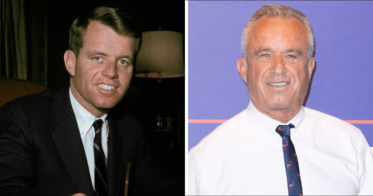 Robert F Kennedy Jr (R) said his father Robert F Kennedy would appreciate his bid for the White House (Getty Images)