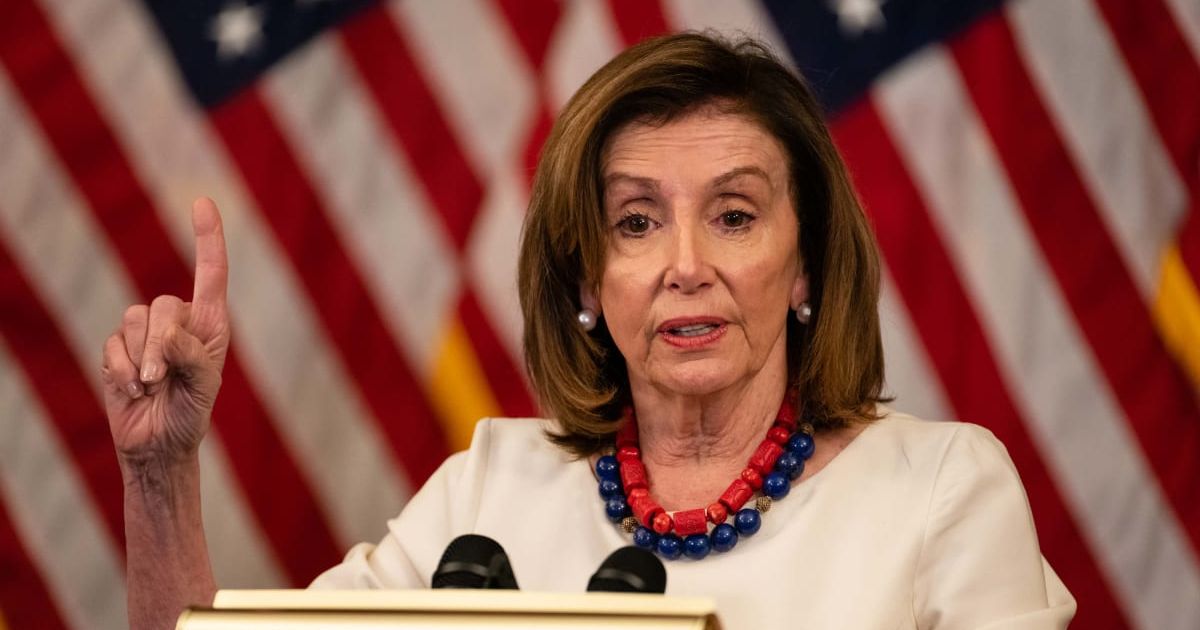 Nancy Pelosi blamed herself for the absence of National Guard personnel at the US Capitol Building on January 6 (Getty Images)
