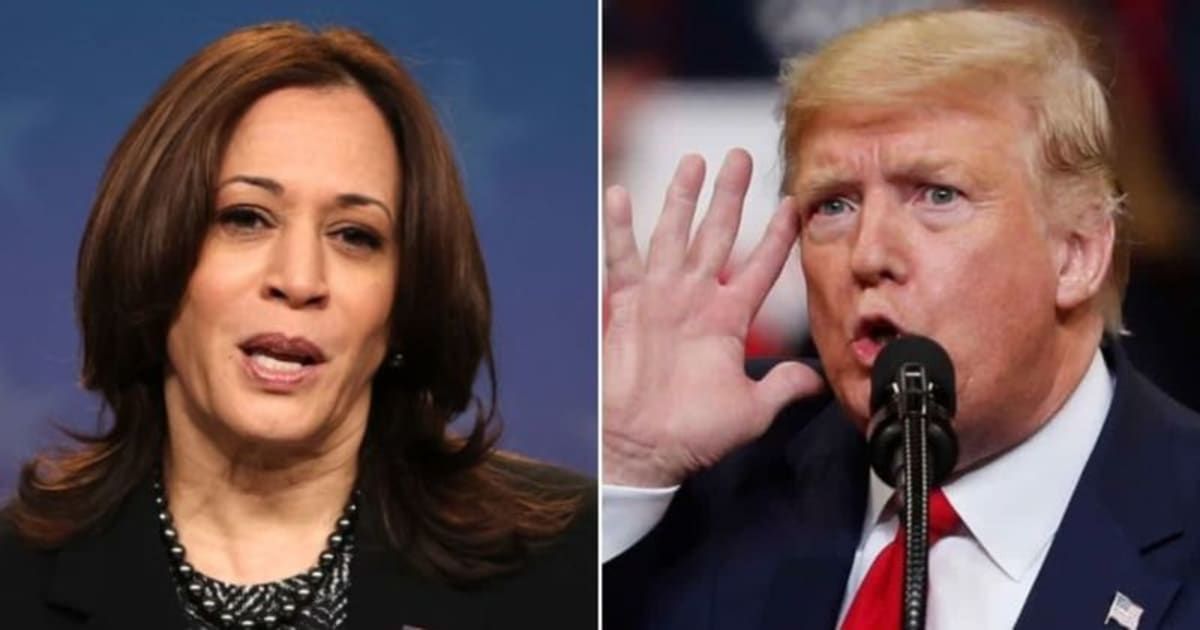Kamala Harris explained what every Donald Trump vice president contender has in common in a recent interview (Getty Images)