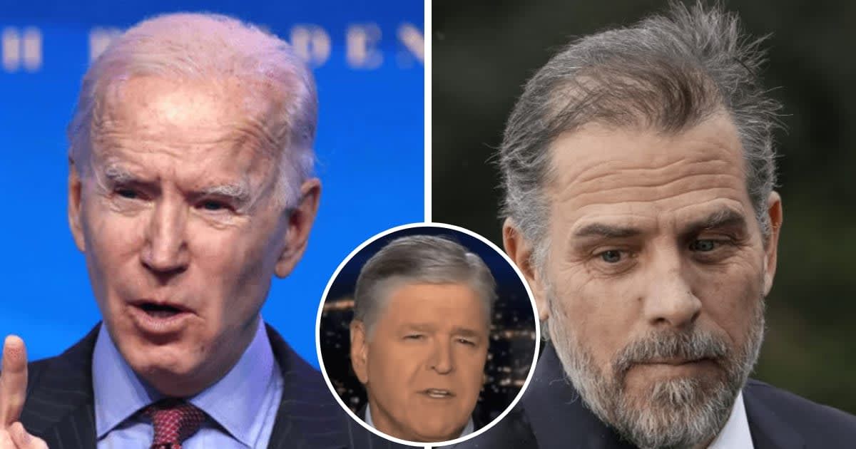 Fox News host Sean Hannity sharply criticized President Joe Biden's proposed gun regulations, highlighting the ongoing trial of Biden's son, Hunter Biden(Getty Images, Fox News/YouTube)