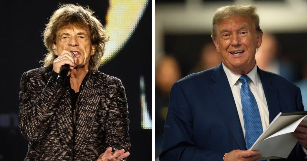 Mick Jagger made fun of Donald Trump during a concert (Getty Images)