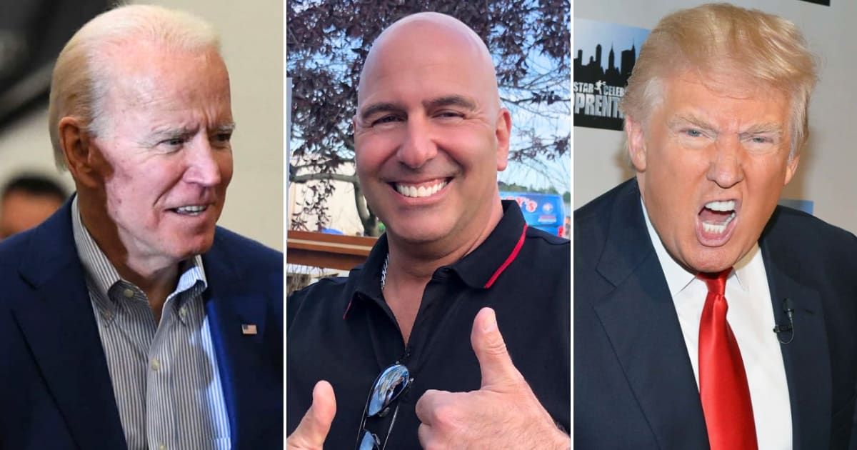 President Joe Biden was mocked online after Chef John Bordieri backed Donald Trump (Getty Images, Instagram/@calamarininja)