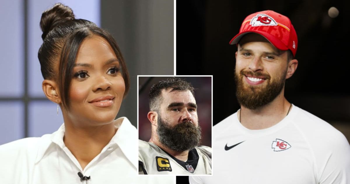Candace Owens took issue with Jason Kelce's take on Kansas City Chiefs Harrison Butker's remark about homemakers (Getty Images)