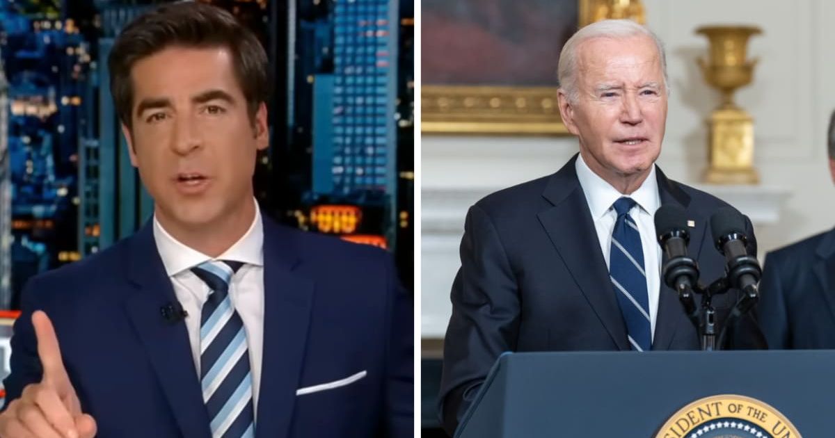 Fox News host Jesse Watters attacked President Joe Biden over migrants crossing the southern border (Fox News)