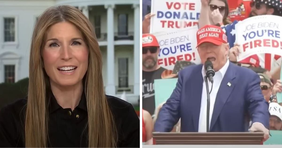 MSNBC host Nicolle Wallace noted it was usual for Fox News to edit Donald Trump's speeches (MSNBC/YouTube)