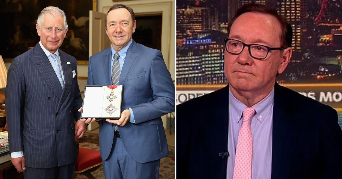 Kevin Spacey revealed he 'heard a message' from King Charles but refused to elaborate on the details (WPA Pool - Chris Jackson/Getty Images, Piers Morgan Uncensored/YouTube)