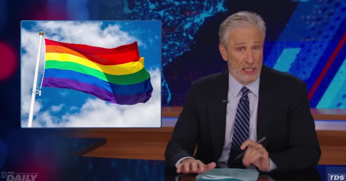 Jon Stewart says while some corporations like Target are hiding their pride for the sake of loud conservatives (The Daily Show)