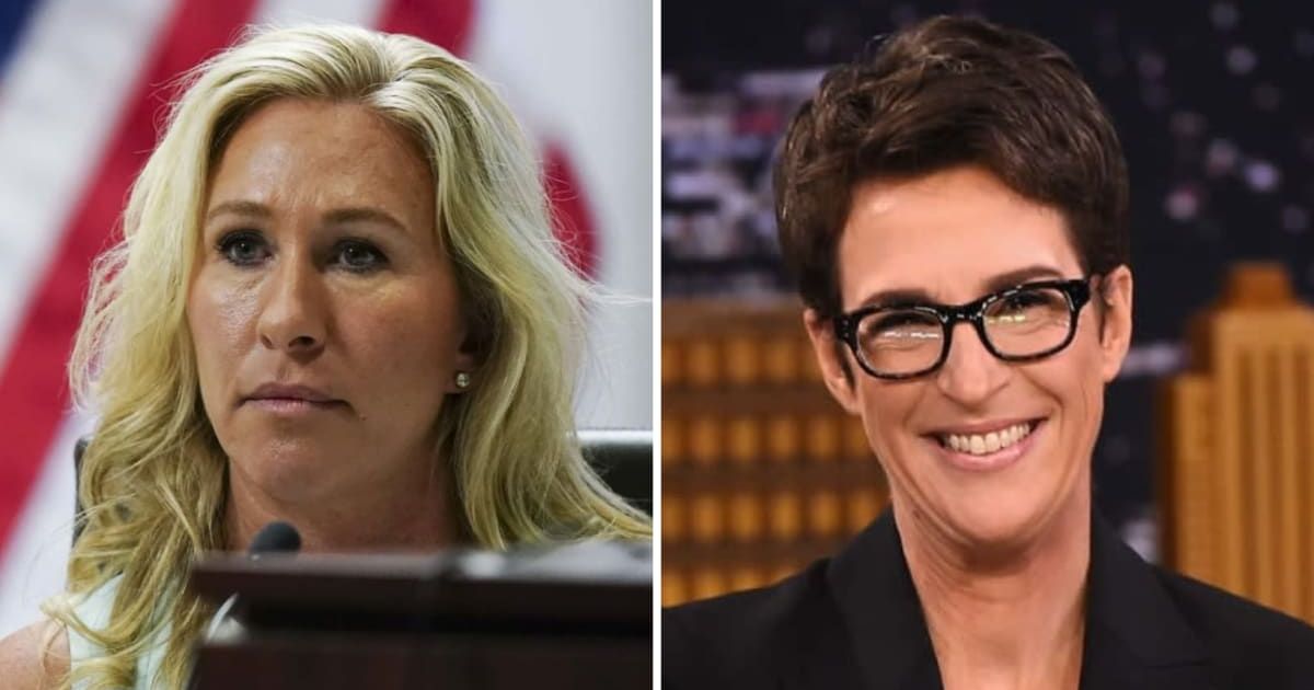 Marjorie Taylor Greene lashes out at Rachel Maddow over her 'fringe' member of Congress remark (Getty Images)