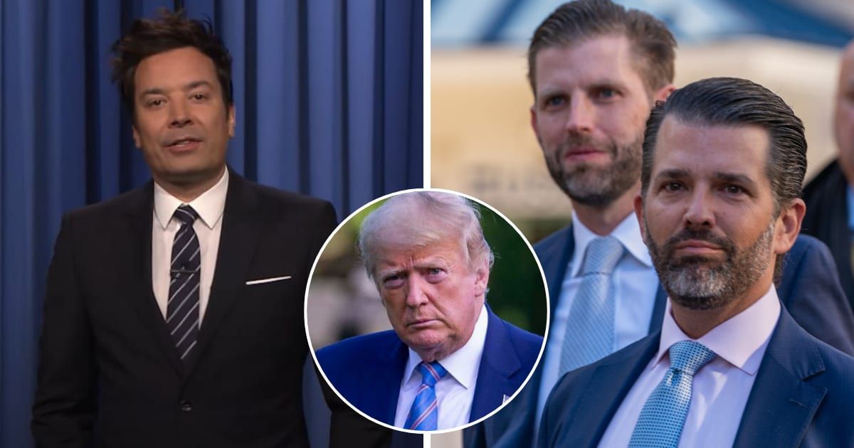 Jimmy Fallon delivered a string of witty remarks, targeting Donald Trump's sons, Donald Trump Jr and Eric Trump, and highlighting the absurdity of the situation(The Tonight Show Starring Jimmy Fallon/Getty Images)