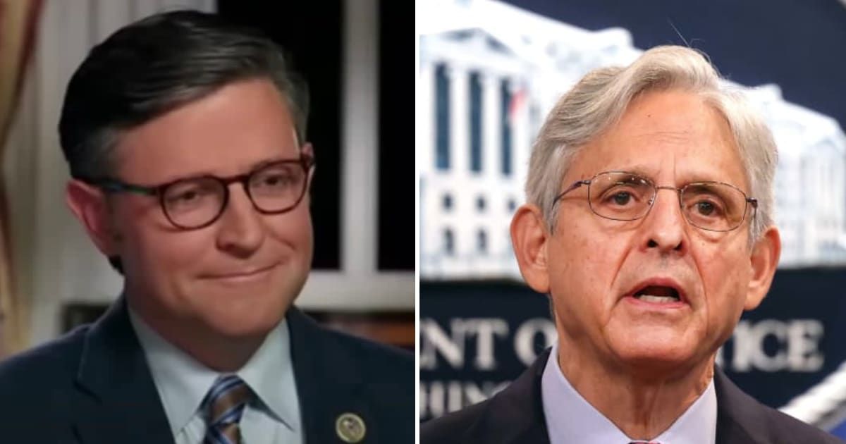 Speaker Mike Johnson has expressed confidence over Attorney General Merrick Garland being held in contempt of Congress by House vote on Wednesday, June 12 (Fox News YouTube, Getty Images)