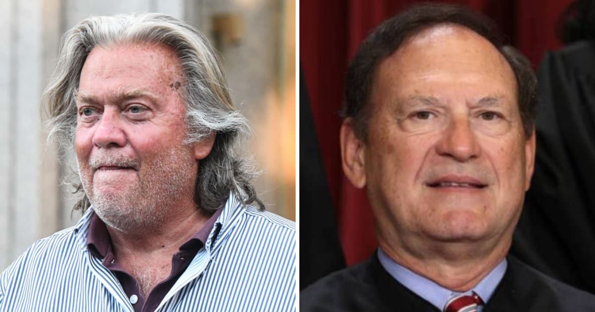 Steve Bannon praises Justice Samuel Alito's 'deep faith' after leaked comments (Getty Images)