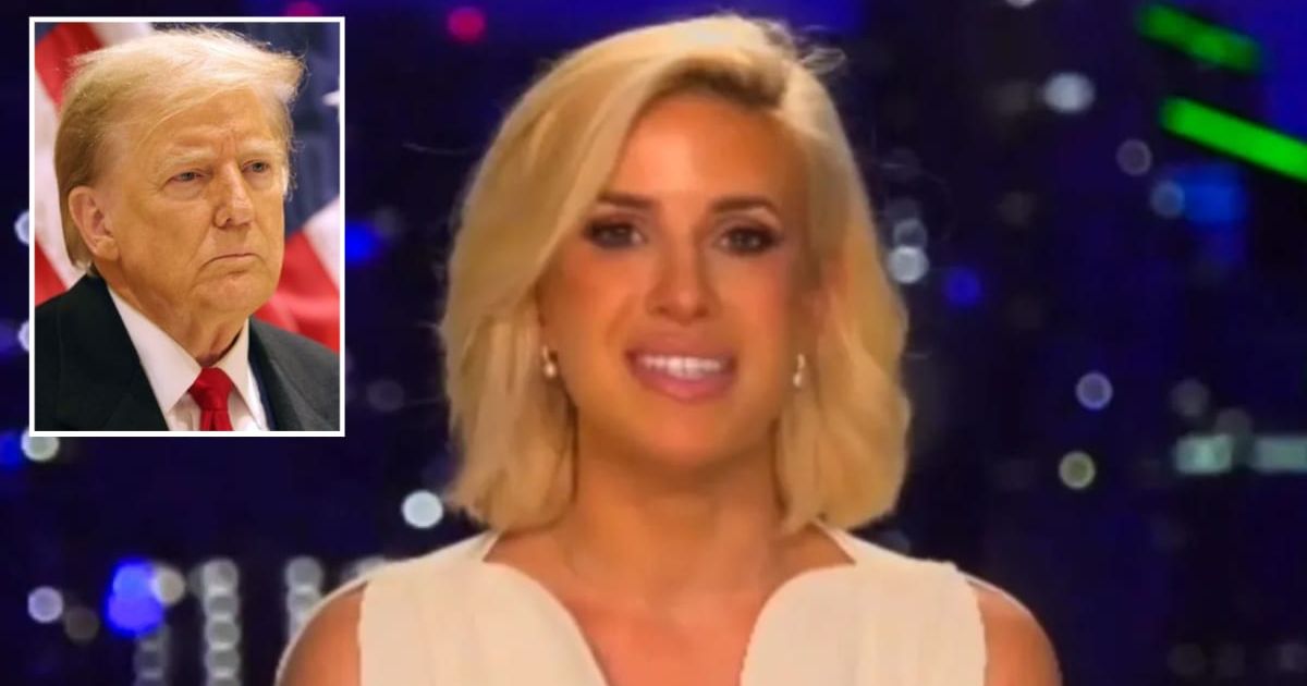 Donald Trump's Deputy Communications Director Caroline Sunshine used a bizarre analogy to describe her boss (Getty Images/Rumble screengrab)