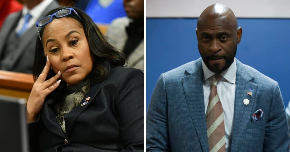 Nathan Wade's media consultant interrupted his CNN interview when he was asked about the timeline of his relationship with Fani Willis (Dennis Byron-Pool/Getty Images, Alyssa Pointer-Pool/Getty Images)