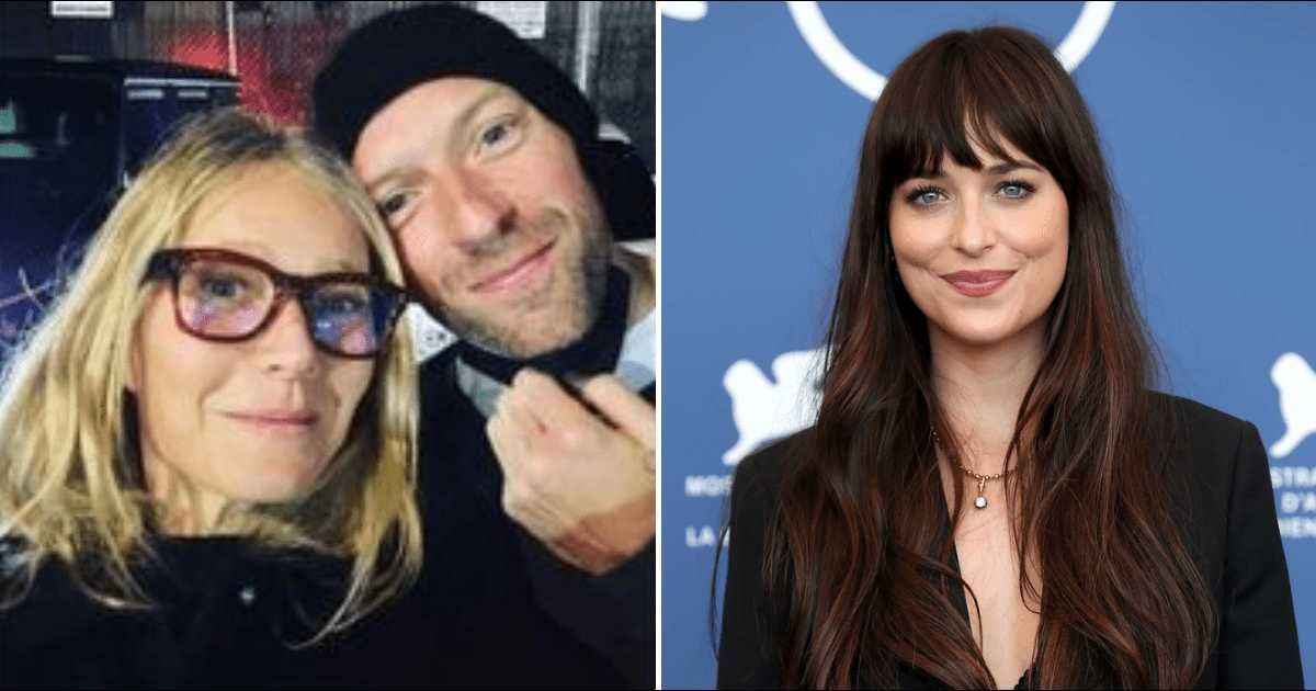 Gwyneth Paltrow is happy if her ex Chris Martin is happy (@gwynethpaltrow/Instagram, Getty Images)