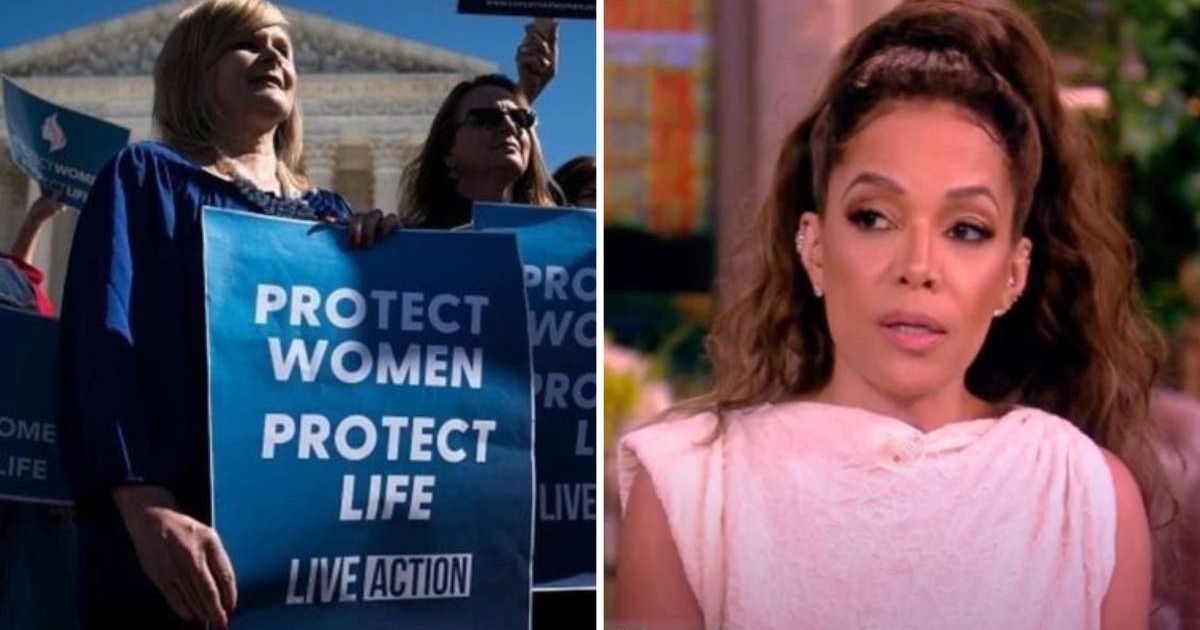'The View' co-host Sunny Hostin celebrated the Supreme Court's ruling reversing restrictions on access to abortion pill mifepristone (Sarah Silbiger/Getty Images, The View/ YouTube)