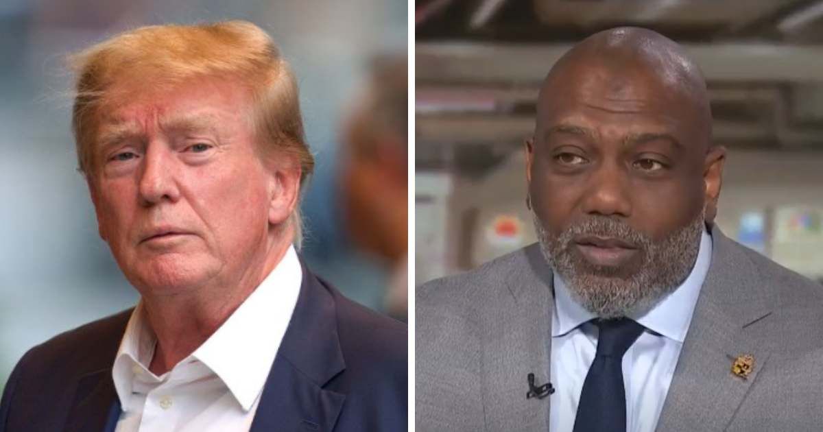Basil Smikle called Donald Trump's response to allegations of racism 'insulting' (Getty Images, Screengrab/MSNBC)
