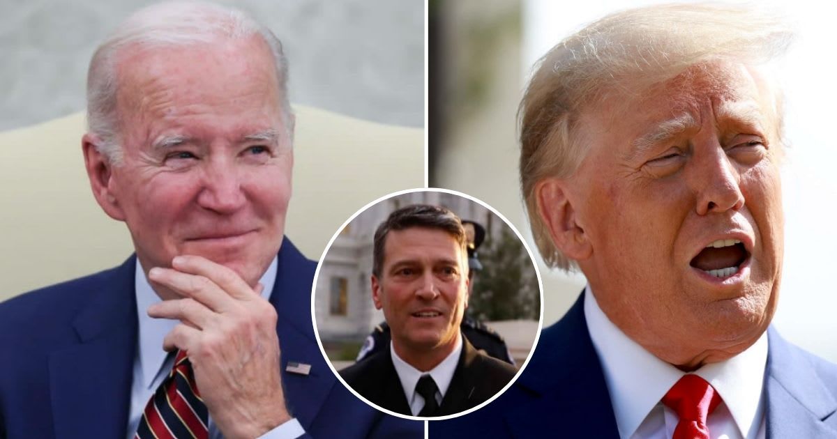 Donald Trump questioned President Biden's mental prowess during a speech but got his own physician Ronny Jackson's name wrong in the process (Getty Images)
