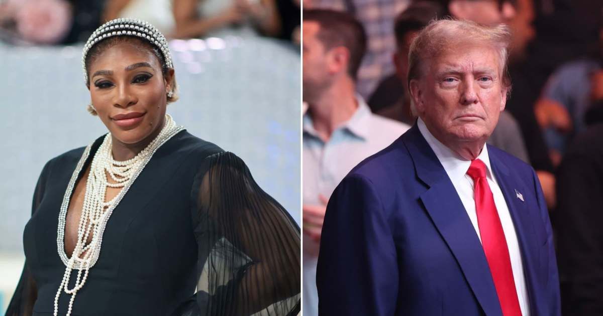 Serena Williams declined to discuss her connection with former president Donald Trump during an interview (Getty Images)