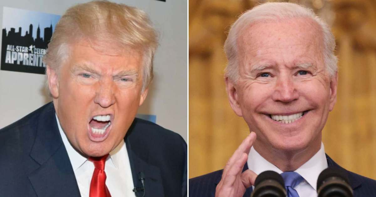Former President Donald Trump referred to President Joe Biden as the 'king of the super-predators' (Getty Images)