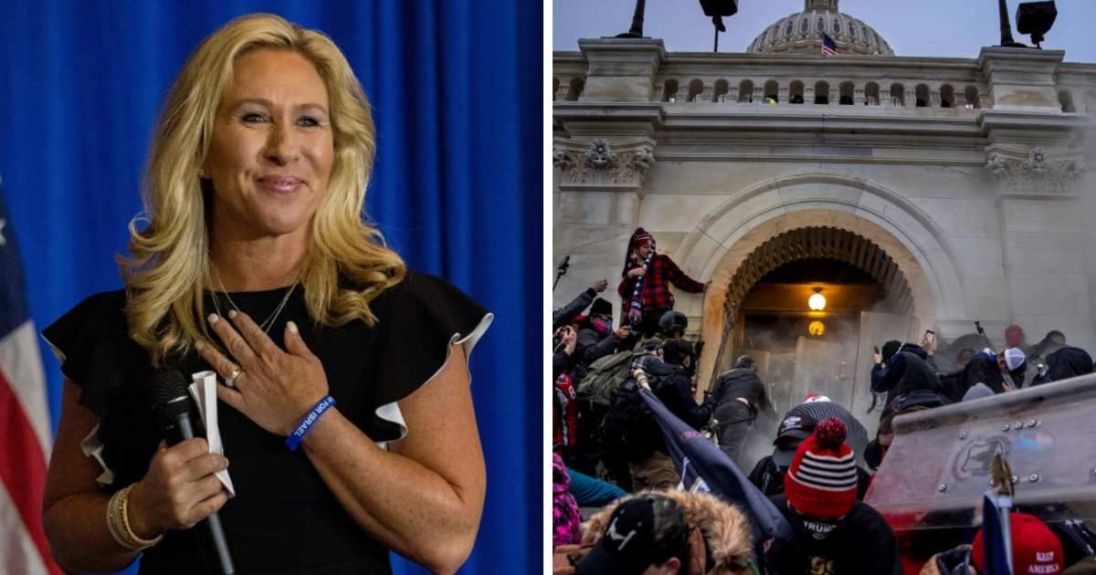 Marjorie Taylor Greene's remarks are not an isolated incident she has a history of controversial statements regarding Capitol riot (Getty Images)