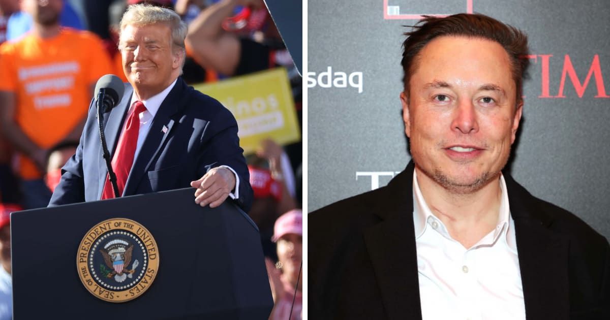 Elon Musk (Right) talked about his connection with former President Donald Trump and confirmed that the two have had some discussions (Getty Images)
