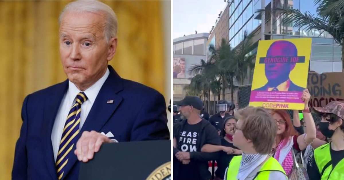 Pro-Palestine protesters harass guests at President Joe Biden fundraiser with ‘Genocide Joe’ chants (Getty Images/X)