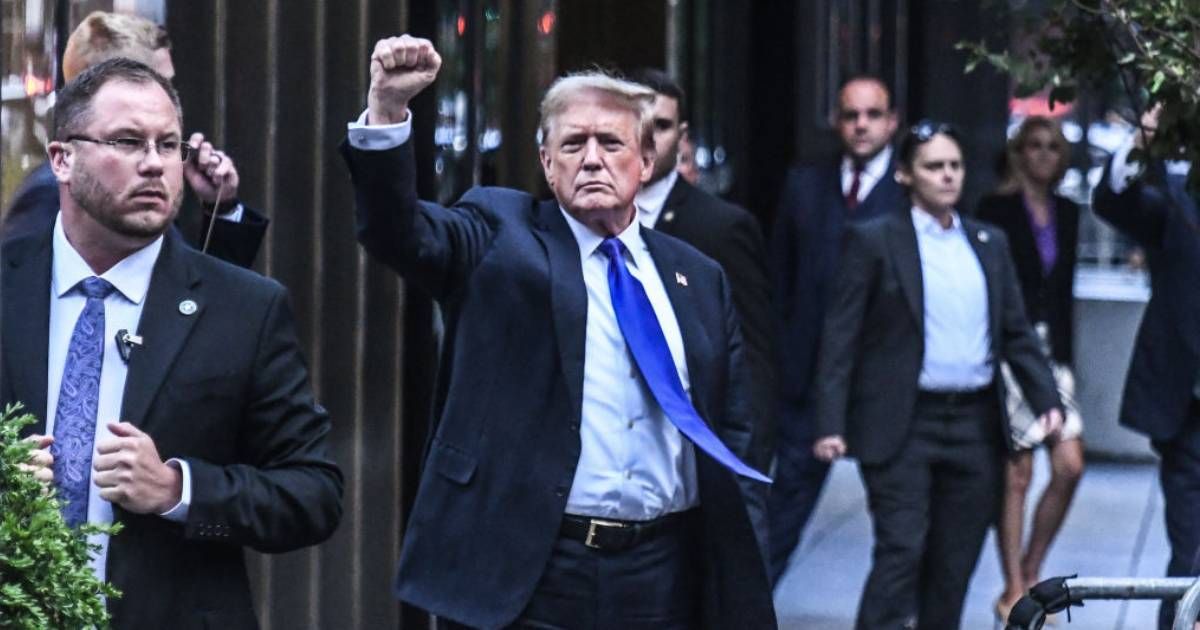 Former President Donald Trump attacked the left in his Father's Day post (Getty Images)