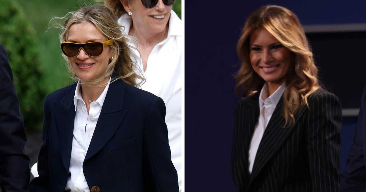 Melissa Cohen Biden's recent outfits were rumored to be copied from Melania Trump's elegant ensembles (Kevin Dietsch, Win McNamee/Getty Images)