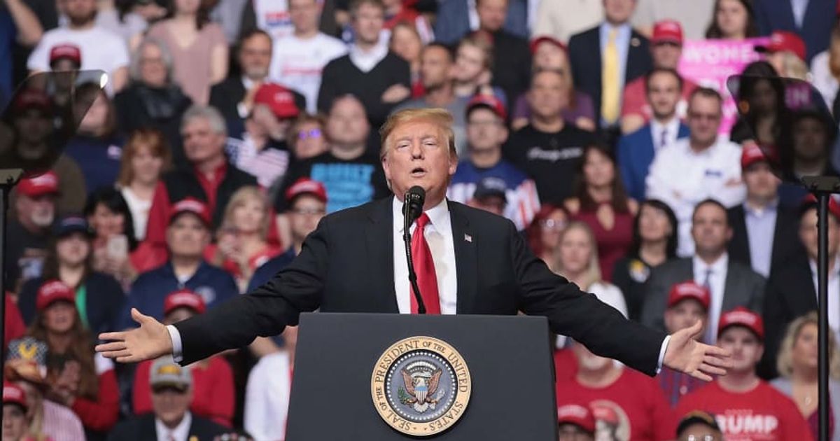Donald Trump revived claim that he was once named 'Man of the Year' in Michigan at a Detroit event (Getty Images)