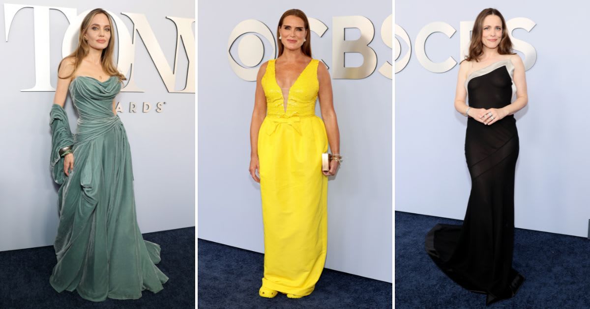 (L-R): Angelina Jolie, Brooke Shields, and Rachel McAdams among best-dressed stars (Kevin Mazur/Getty Images for Tony Awards Productions, Dia Dipasupil/Getty Images)