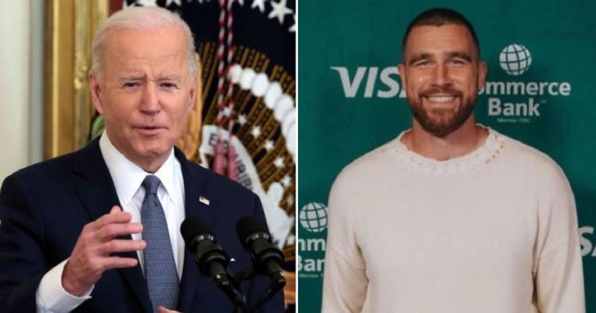 A man issued death threats against Joe Biden and Travis Kelce (Getty Images, @killatrav/ Instagram)