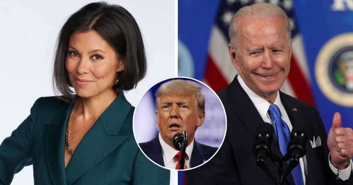 Alex Wagner said Joe Biden is held to a 'much higher' standard than Donald Trump (Instagram/@itsalexwags, Getty Images)