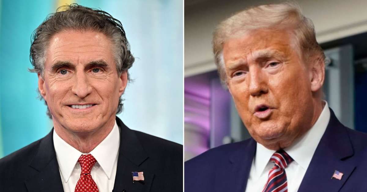 Doug Burgum (left) altered his position regarding Donald Trump during his Fox News interview compared to his stance in July 2023 (Steven Ferdman/Getty Images, Getty Images)