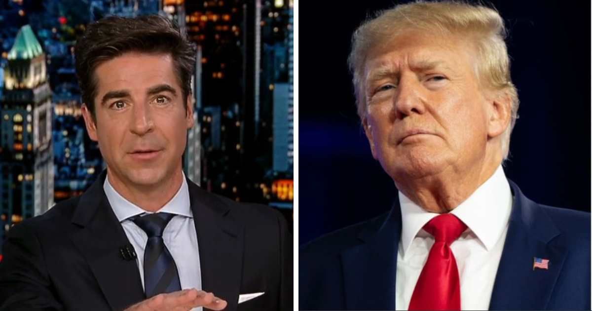 Fox News host Jesse Watters is a staunch supporter of former president Donald Trump (Fox News and Getty images)