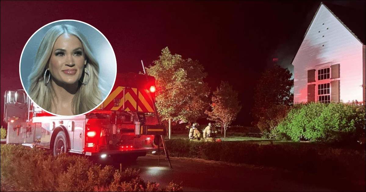 Carrie Underwood’s home fire was quickly extinguished, the country star’s rep clarified (@carrieunderwood, @williamsoncountyfiresc/Instagram) 