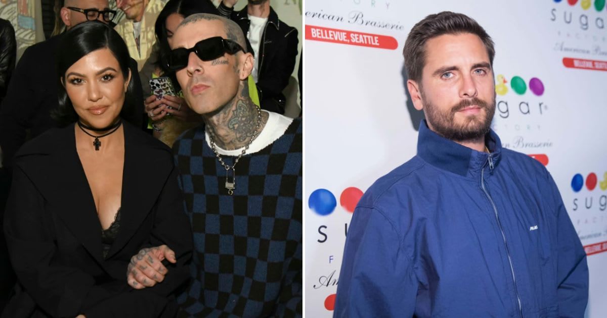 Kourtney Kardashian slammed for praising Travis Barker on Father's Day and ignoring ex-husband Scott Disick (Getty Images)