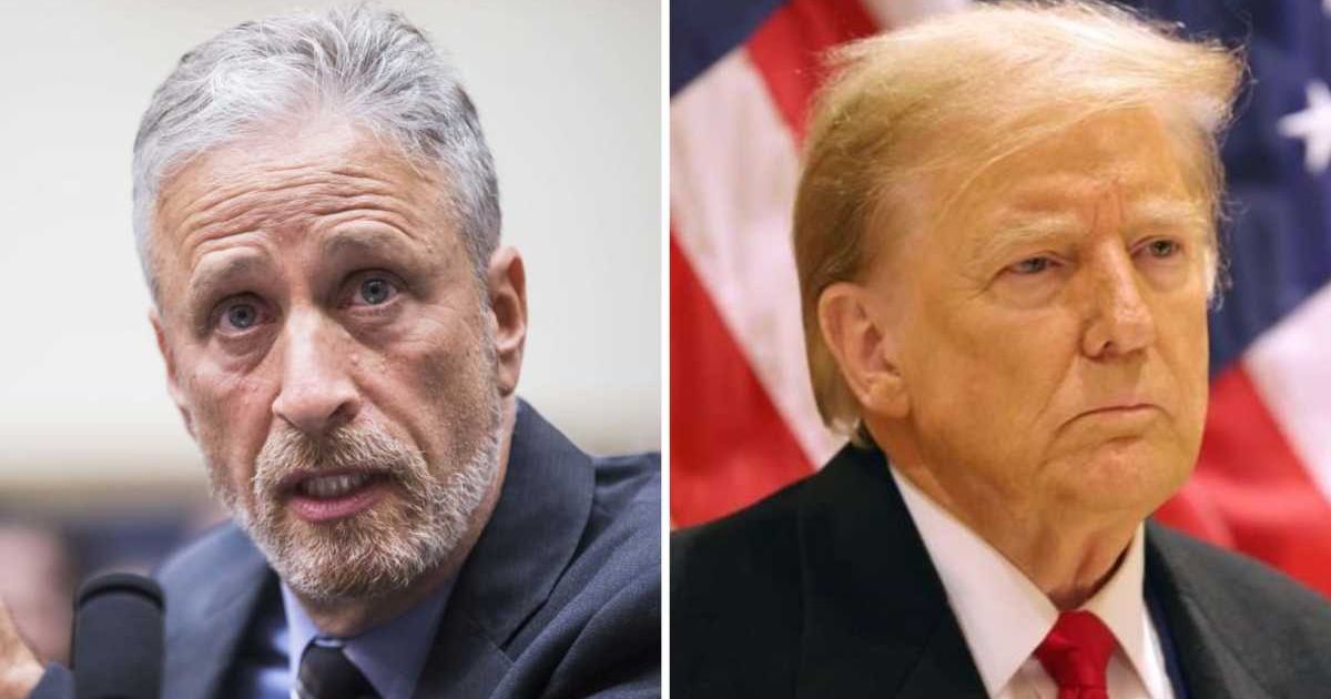 Jon Stewart called out figures like former President Donald Trump for hypocrisy on gun crime (Getty Images)